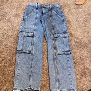 Express Denim Cargo Pants